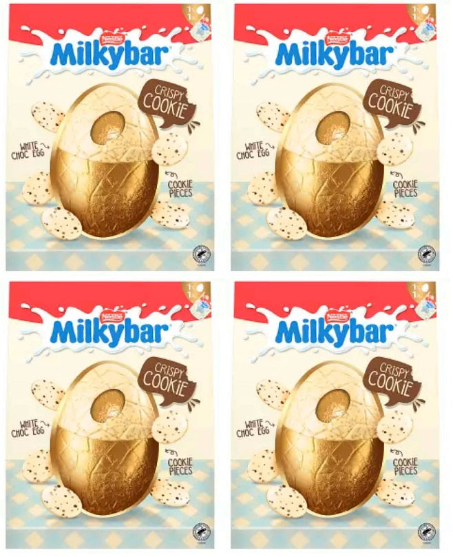 4 X Milkybar Cookie Giant Egg - 236Gm
