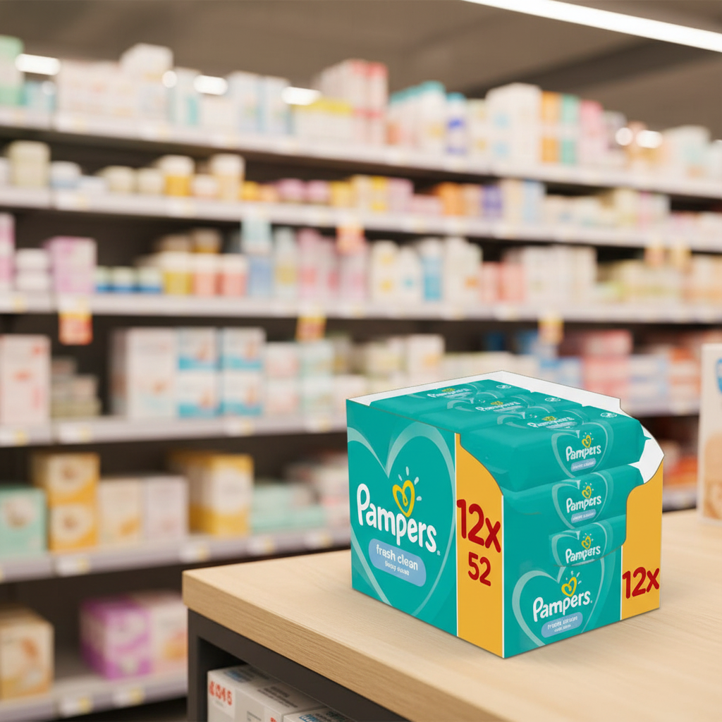Pampers Fresh Clean Baby Wipes 12 Packs = 624 Baby Wet Wipes