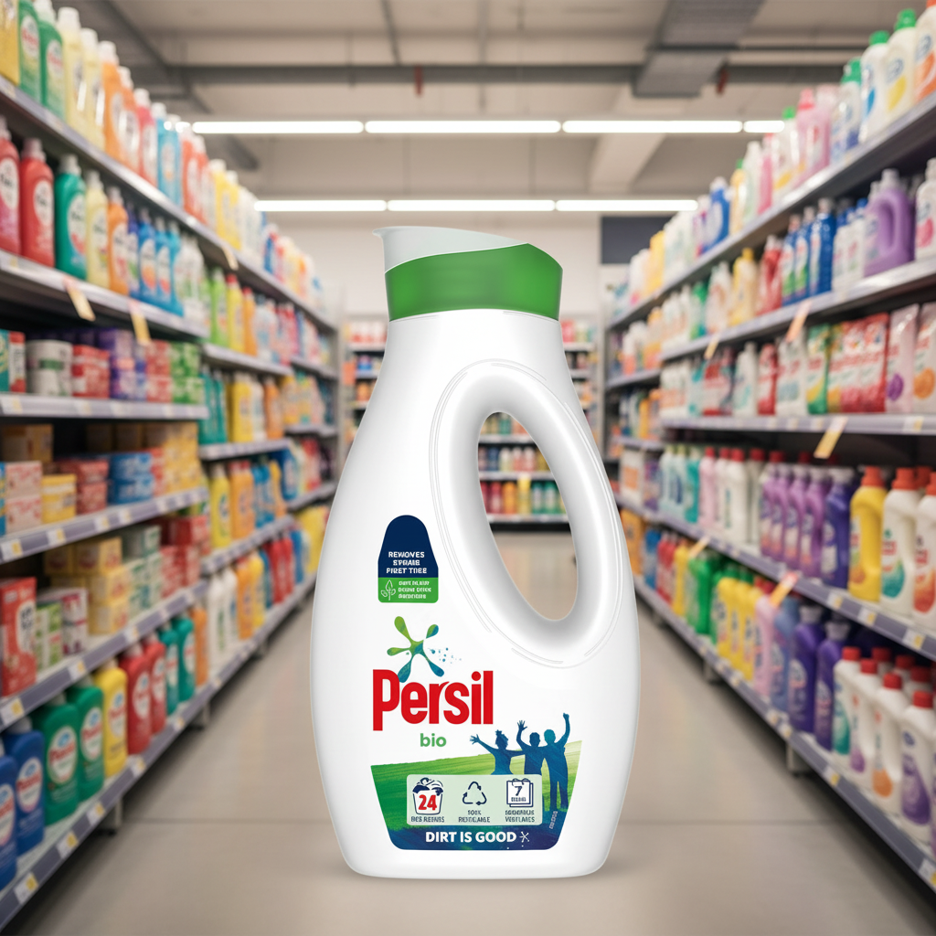 5 x Persil  Laundry Washing Liquid Detergent Bio 648 Ml (24 Washes)