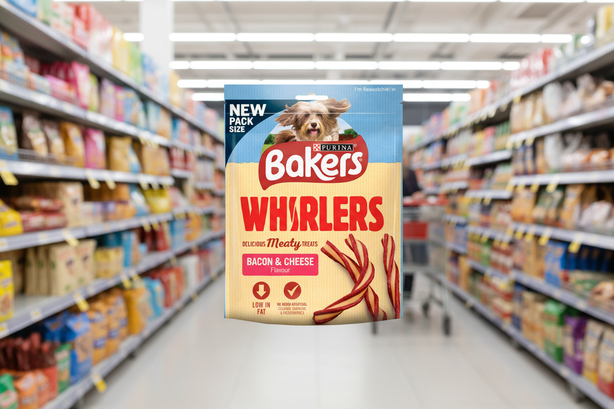 6 x Bakers Whirlers Bacon&Cheese 130G