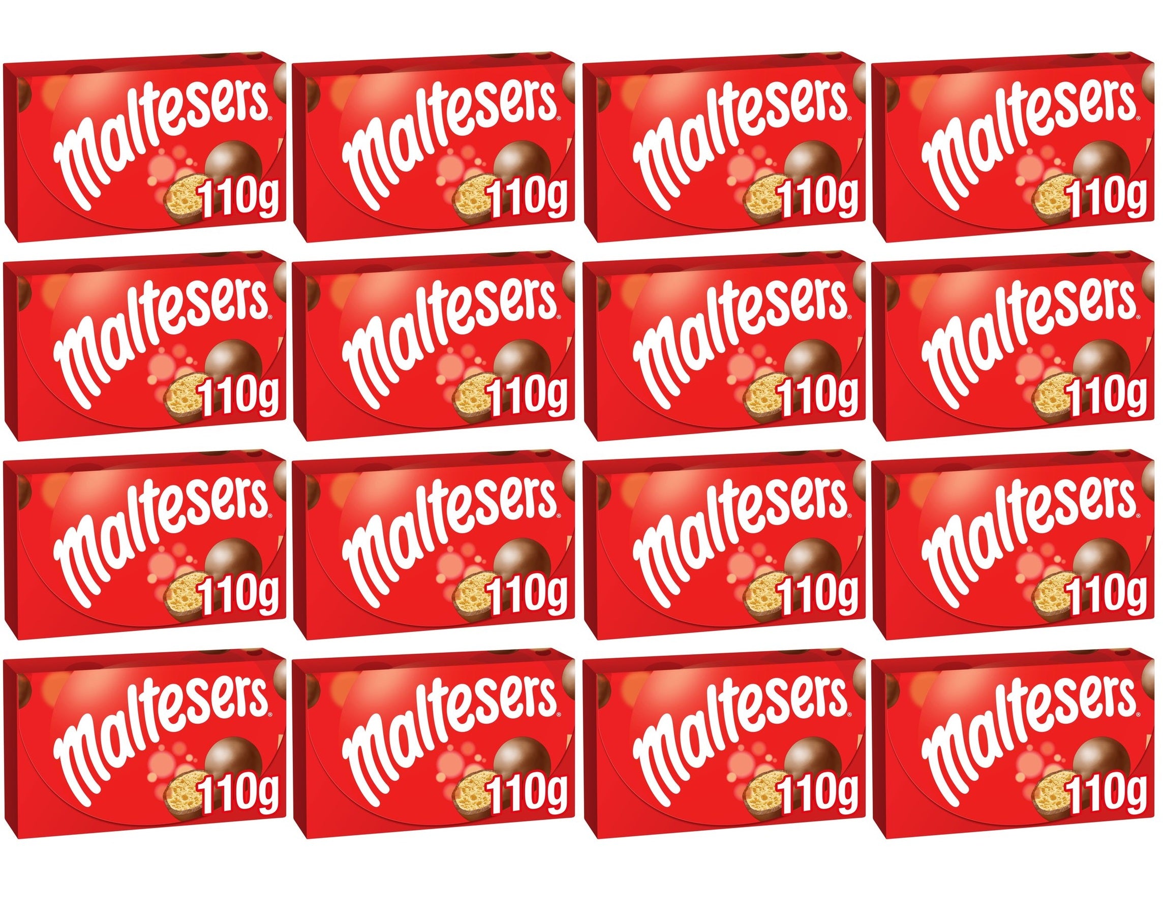 16 x Maltesers Milk Chocolate & Honeycomb Gift Box Of Chocolates 110G