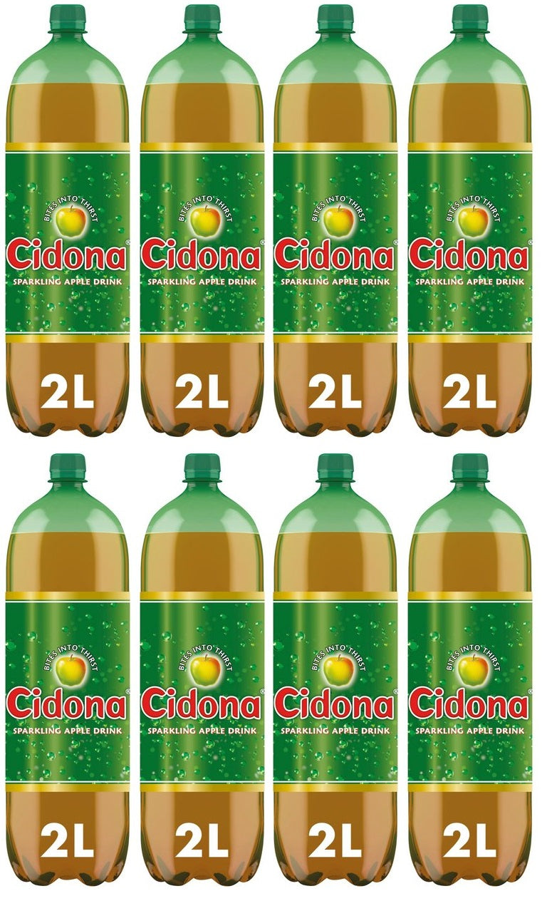 8 x Cidona Sparkling Apple Drink 2 Litres