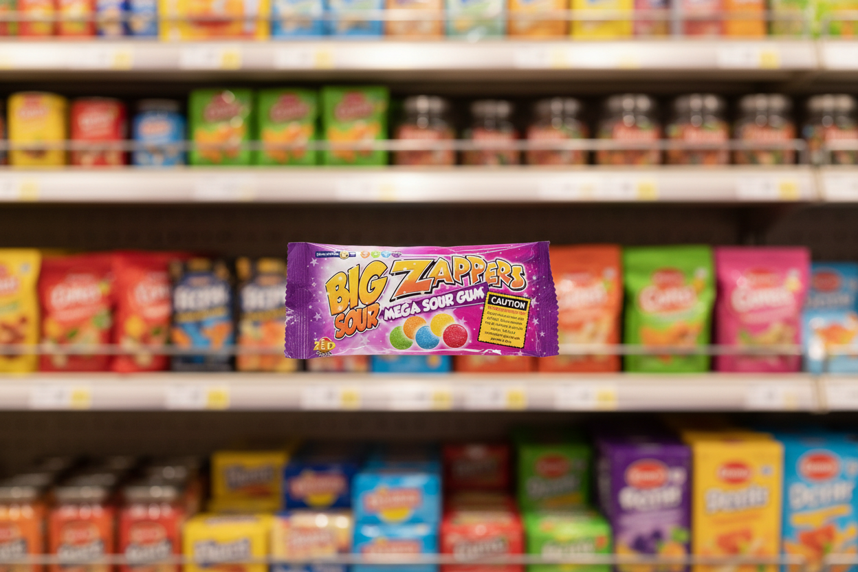 30 x Zed Candy Big Zappers Mega Sour Gum 26G