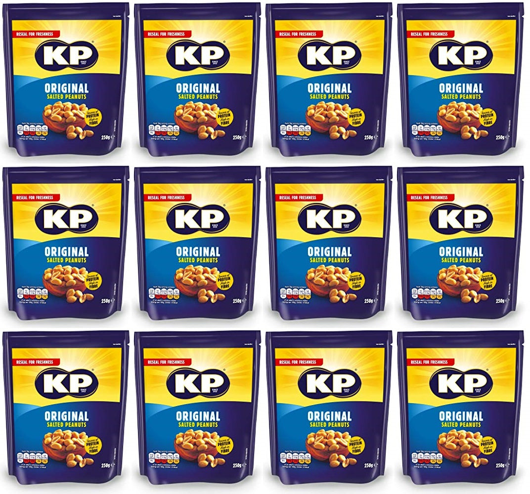 12 x Kp Original Salted Peanuts 250G