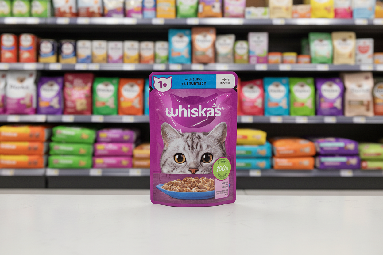 28 x Whiskas Cat 1+ Pouch Tuna & Jelly - 85Gm