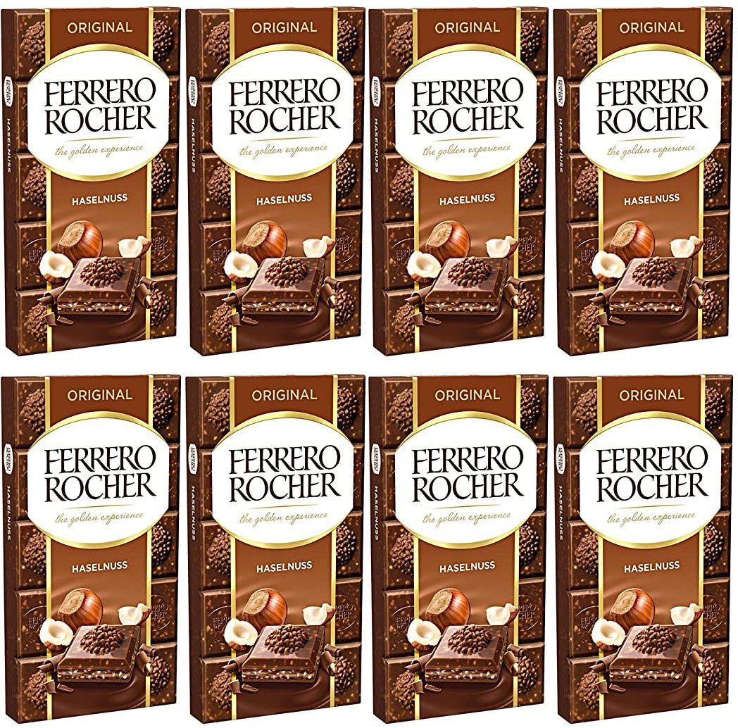 8 x Ferrero Rocher Milk Original Large Bar 90GM