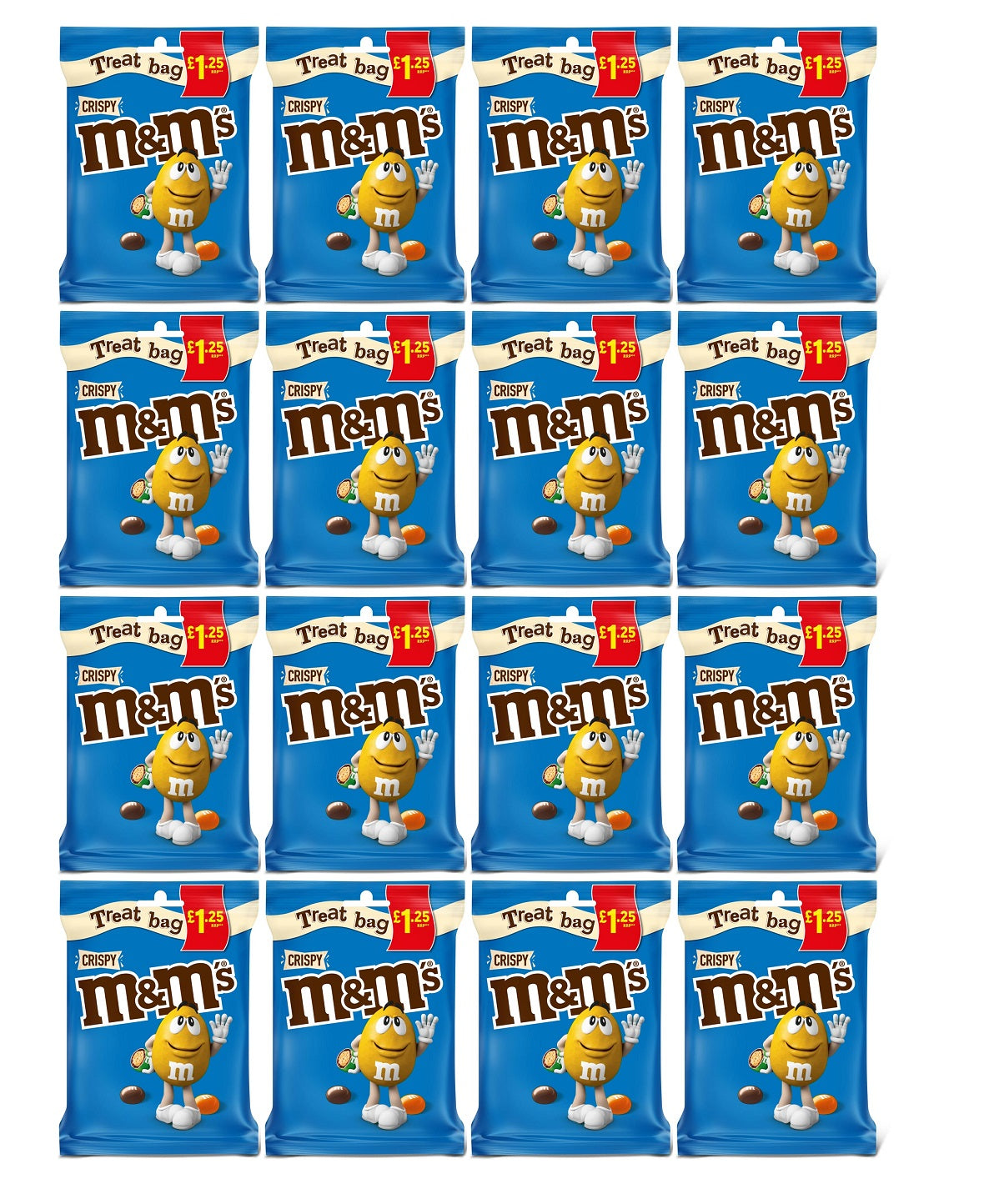 16 x M&m's Crispy Treat Bag - 77GM