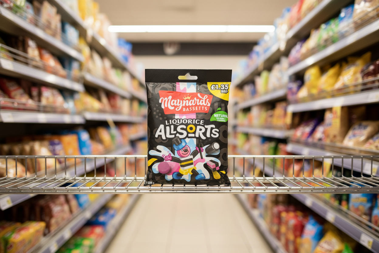 10 x Maynards Liquorice Allsorts Bags - 130GM