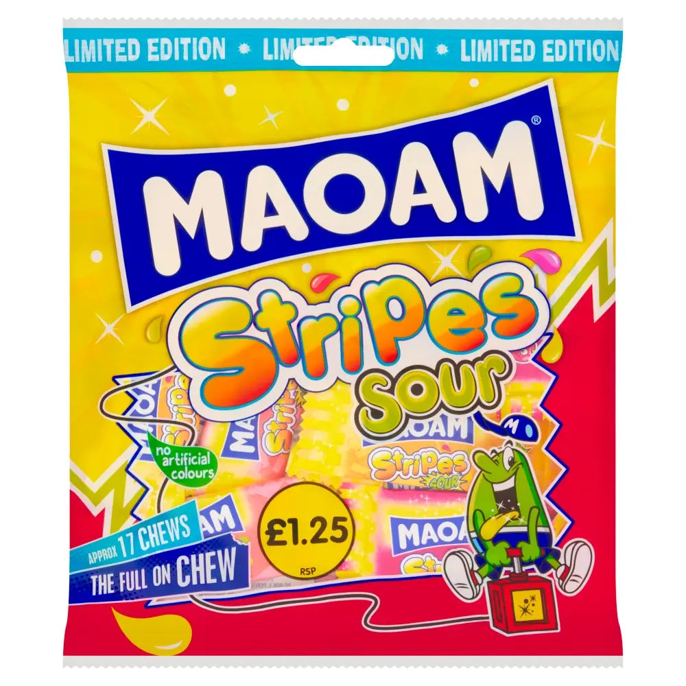 Maoam Stripes Sour (ltd Edition) - 140GM