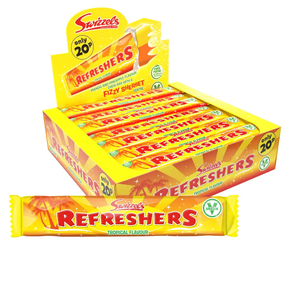 60 x Refreshers Tropical Chew Bar - 18GM