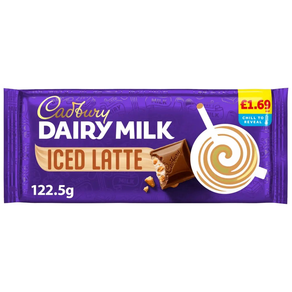 17 x Cadbury Dairy Milk Iced Latte Large Bar  - 123GM