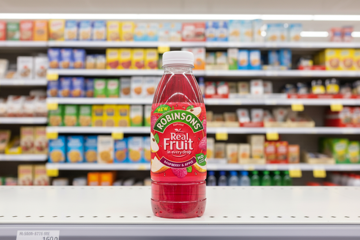 24 x Robinsons Ready To Drink Raspberry & Apple Juice Drink 500Ml