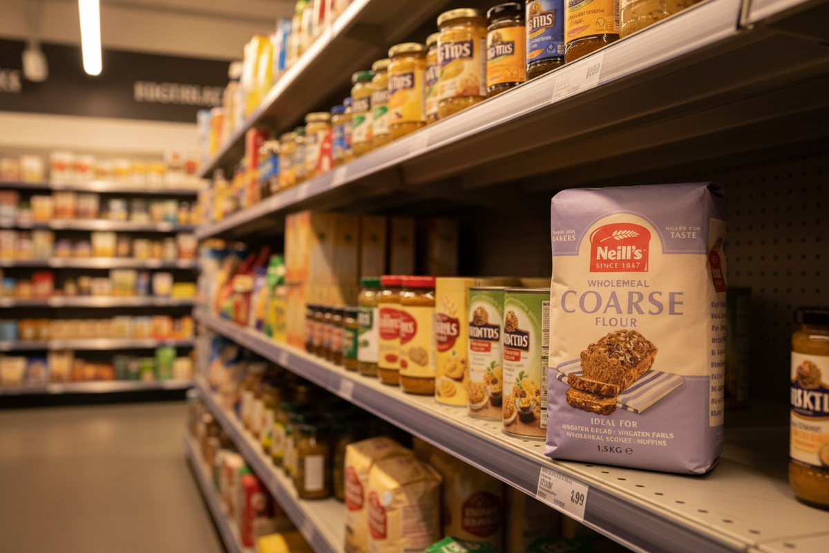 10 x Neills Wholemeal Coarse Flour 1.5Kg