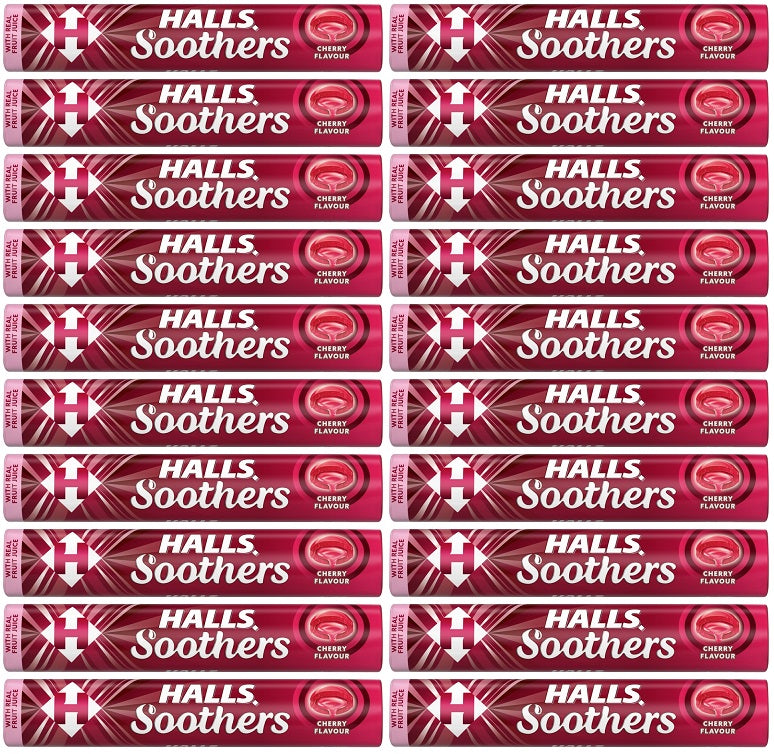 20 x Halls Soothers Cherry Flavour 45G