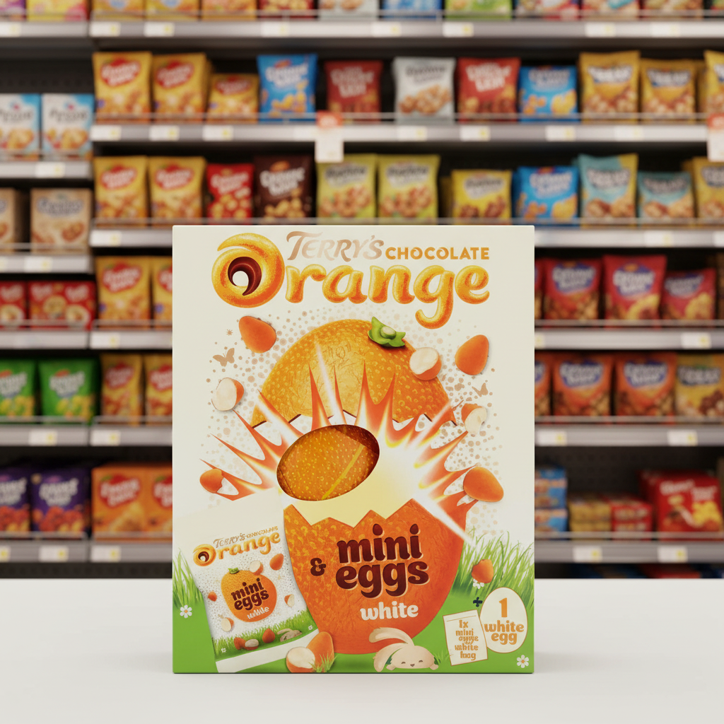 6 x Terrys Chocolate Orange White Easter Egg Mini Eggs - 260GM