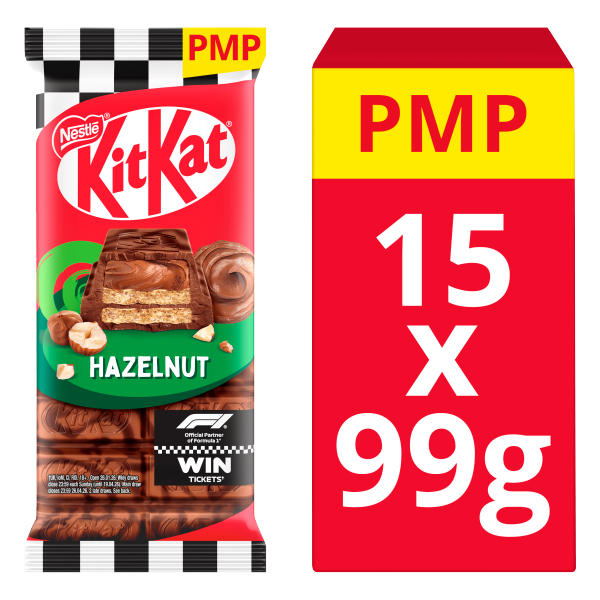 15 X Kit Kat Hazelnut Block - 99Gm