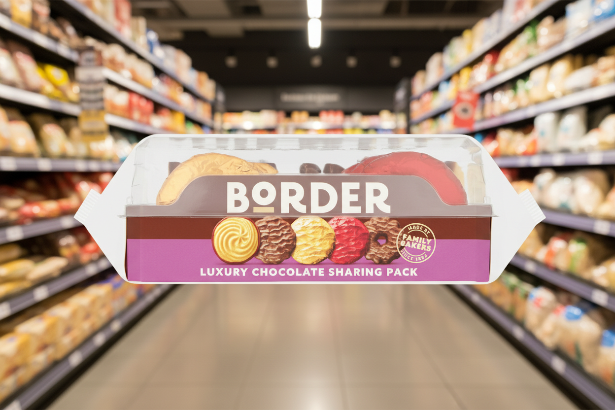 4 x Border 5 Luxury Chocolate Biscuits 365G