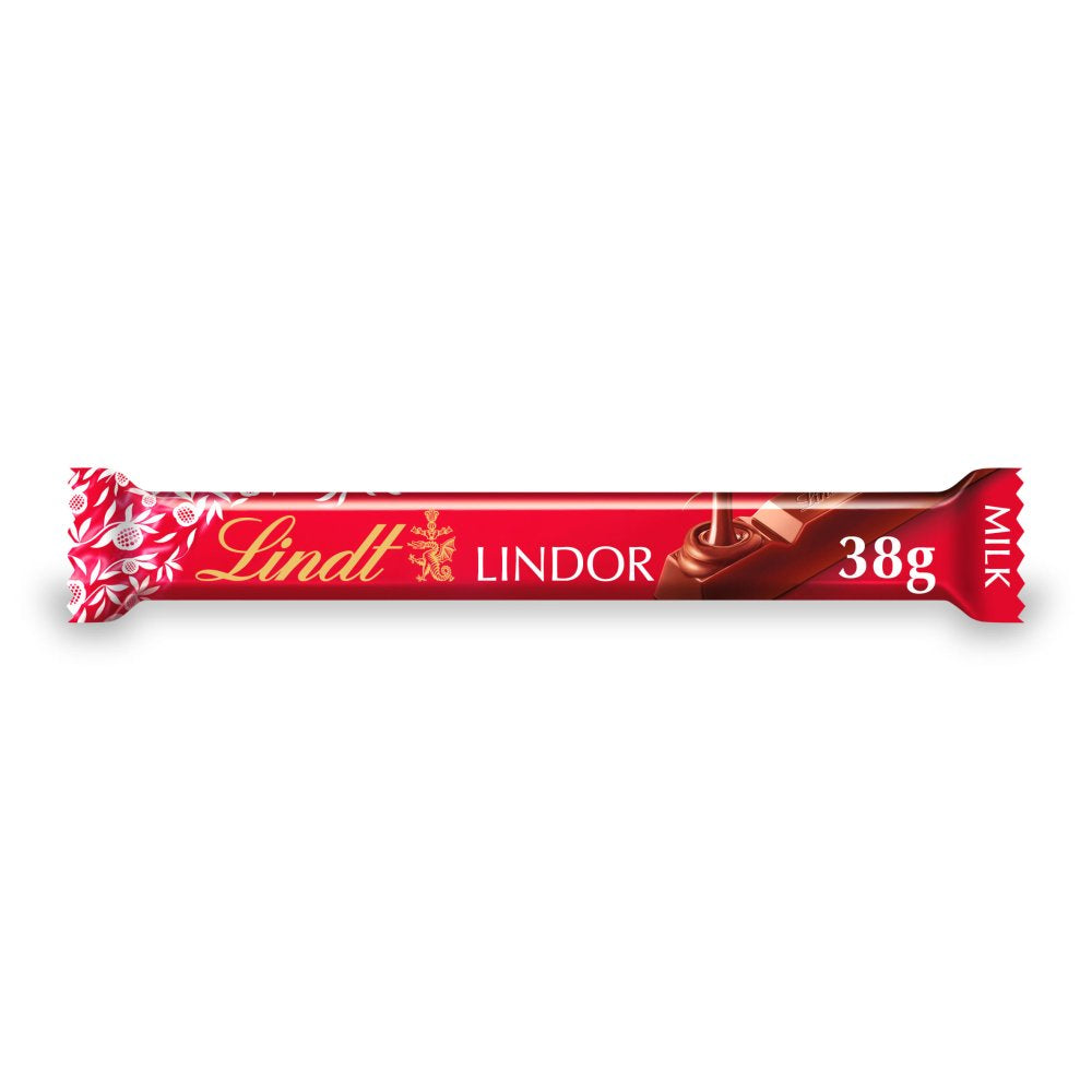 24 x Lindt Lindor Milk Chocolate Treat Bar 38G