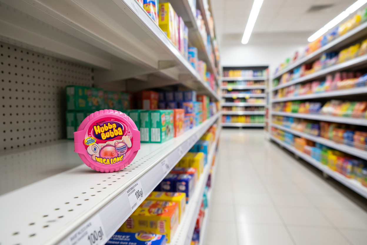 12 x Hubba Bubba Mega Long Tape Original 56Gm