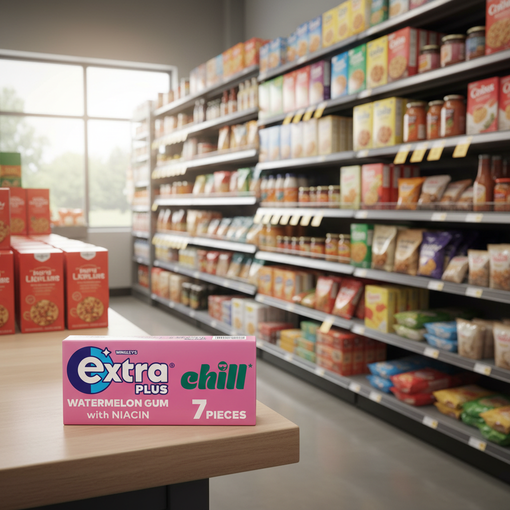 16 X Extra Plus Chill Watermelon Chewing Gum - 7 Piece
