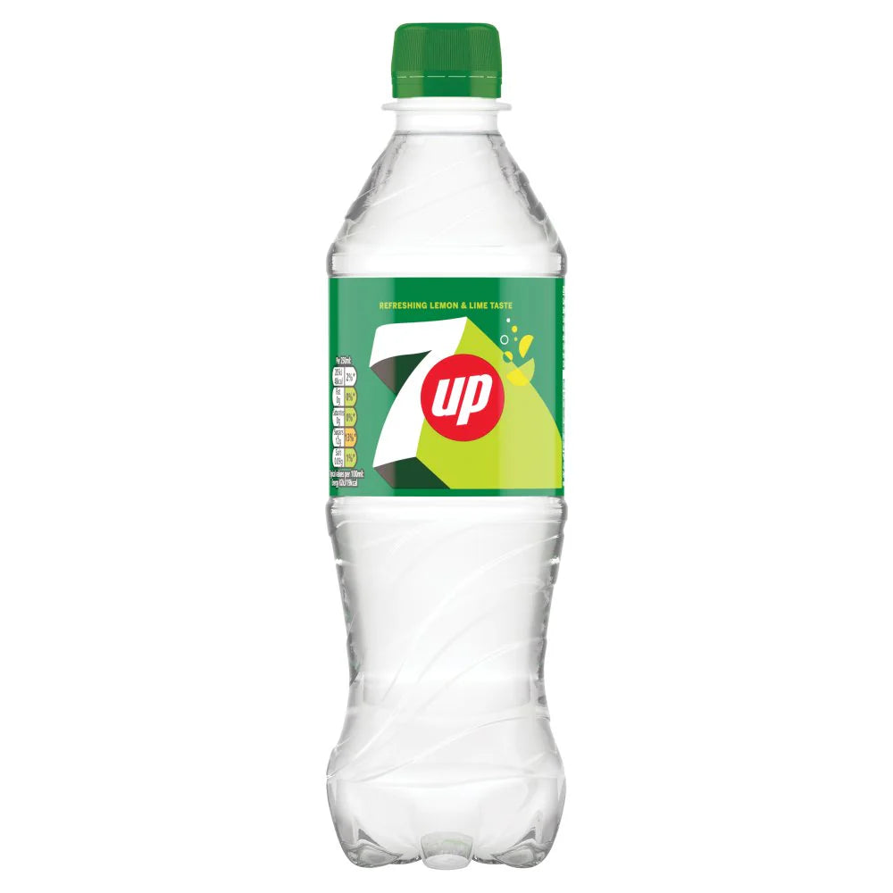 24 x 7Up Refreshing Lemon & Lime Taste 500Ml