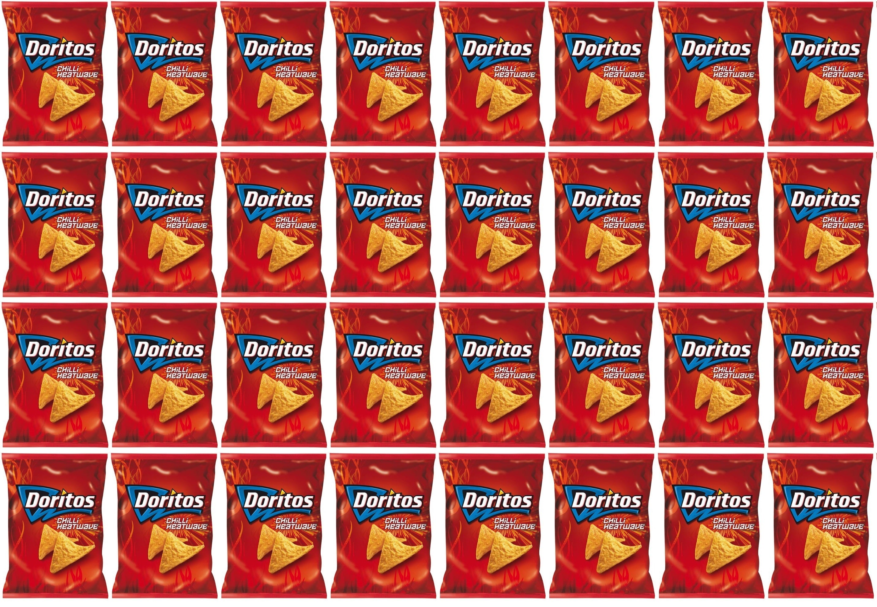 32 x Doritos Chilli Heatwave Tortilla Chips Crisps 40G