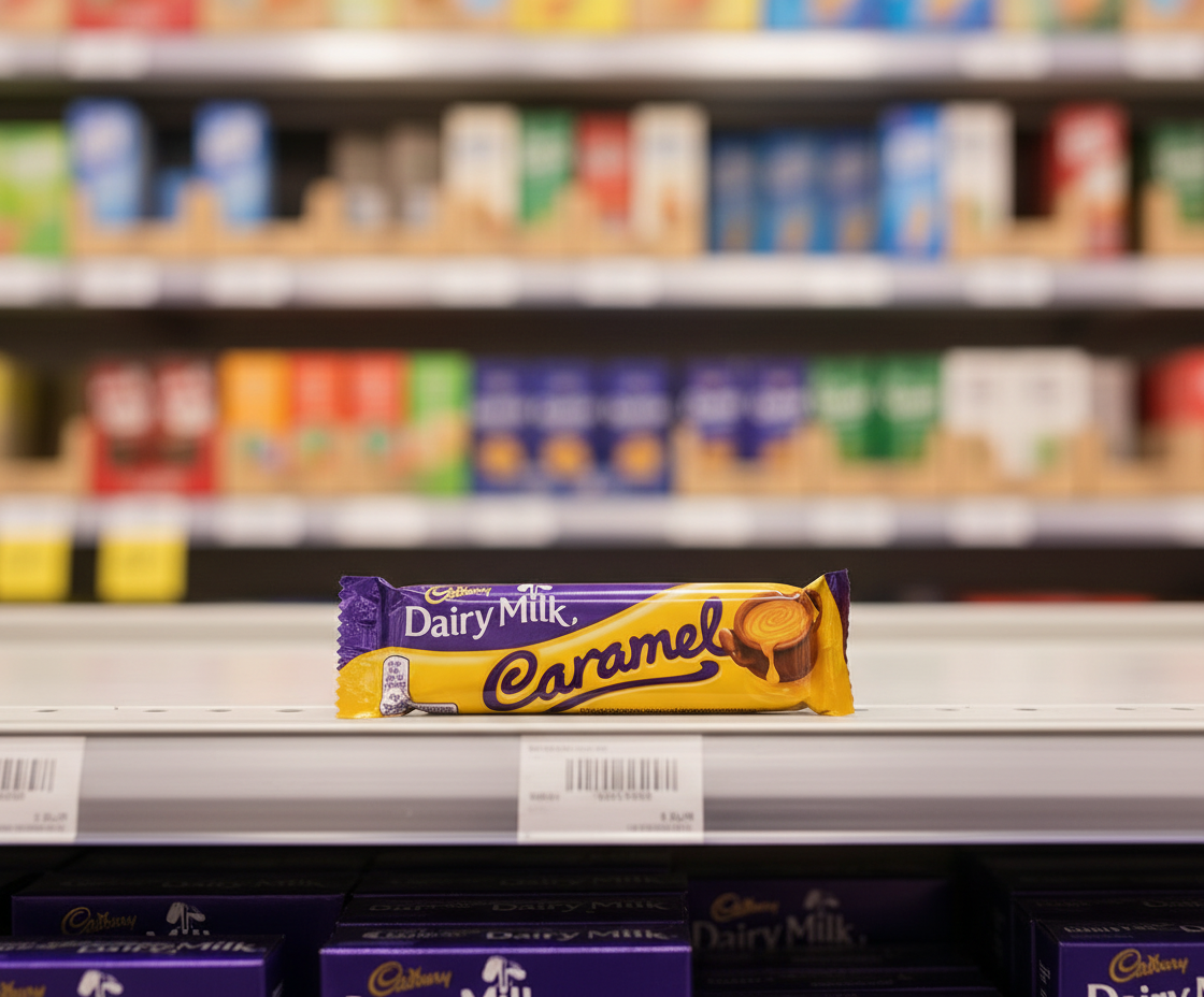 48 x Cadbury Dairy Milk Caramel Chocolate Bar 45G