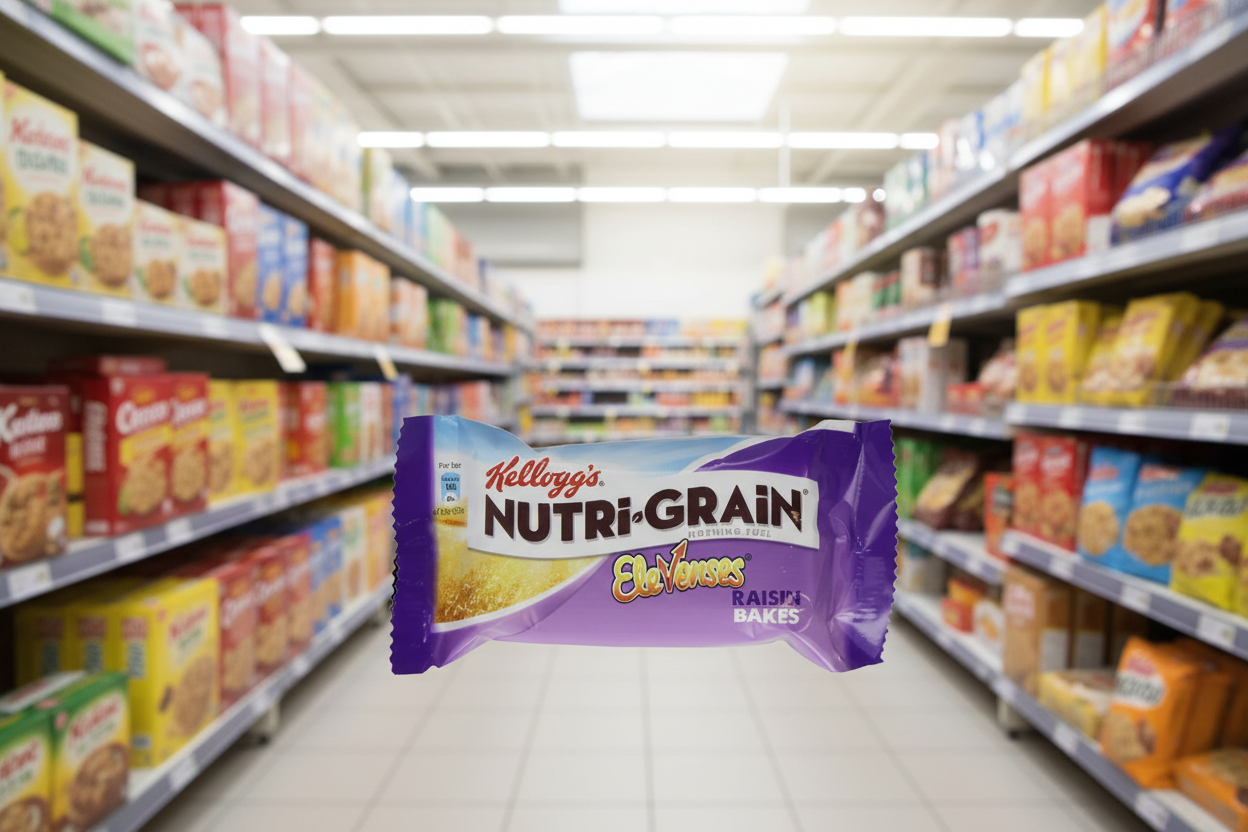 24 x Kellogg's Nutri-Grain Bakes Raisin 45G