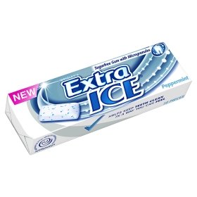 Extra Ice Peppermint Chewing Gum Sugar Free 10 Pieces