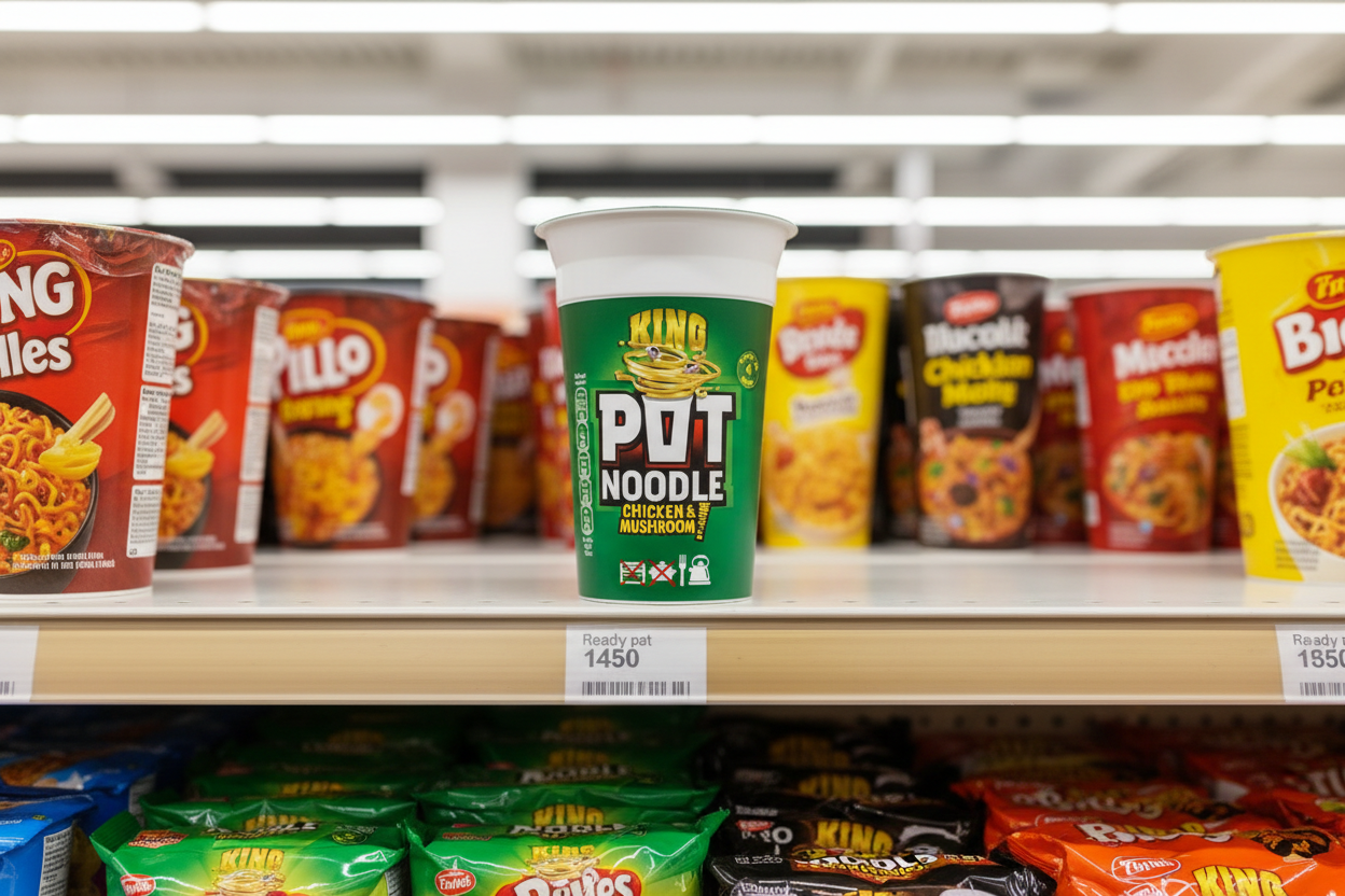 12 x Pot Noodle  King Pot Chicken & Mushroom 114 G