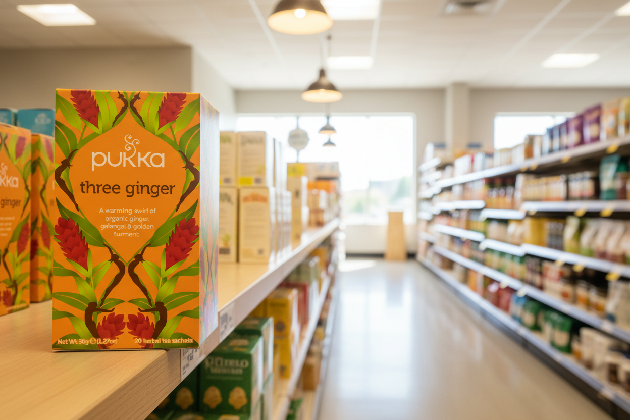 4 x Pukka Organic Three Ginger Herbal Tea 20S