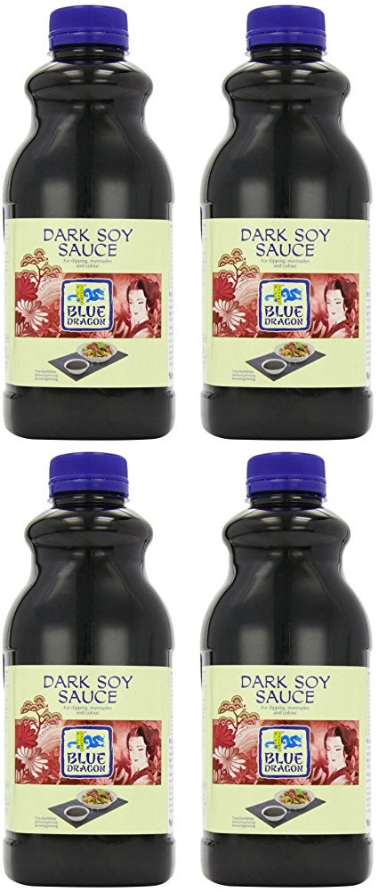 4 x Blue Dragon Dark Soy Sauce 2 Litre