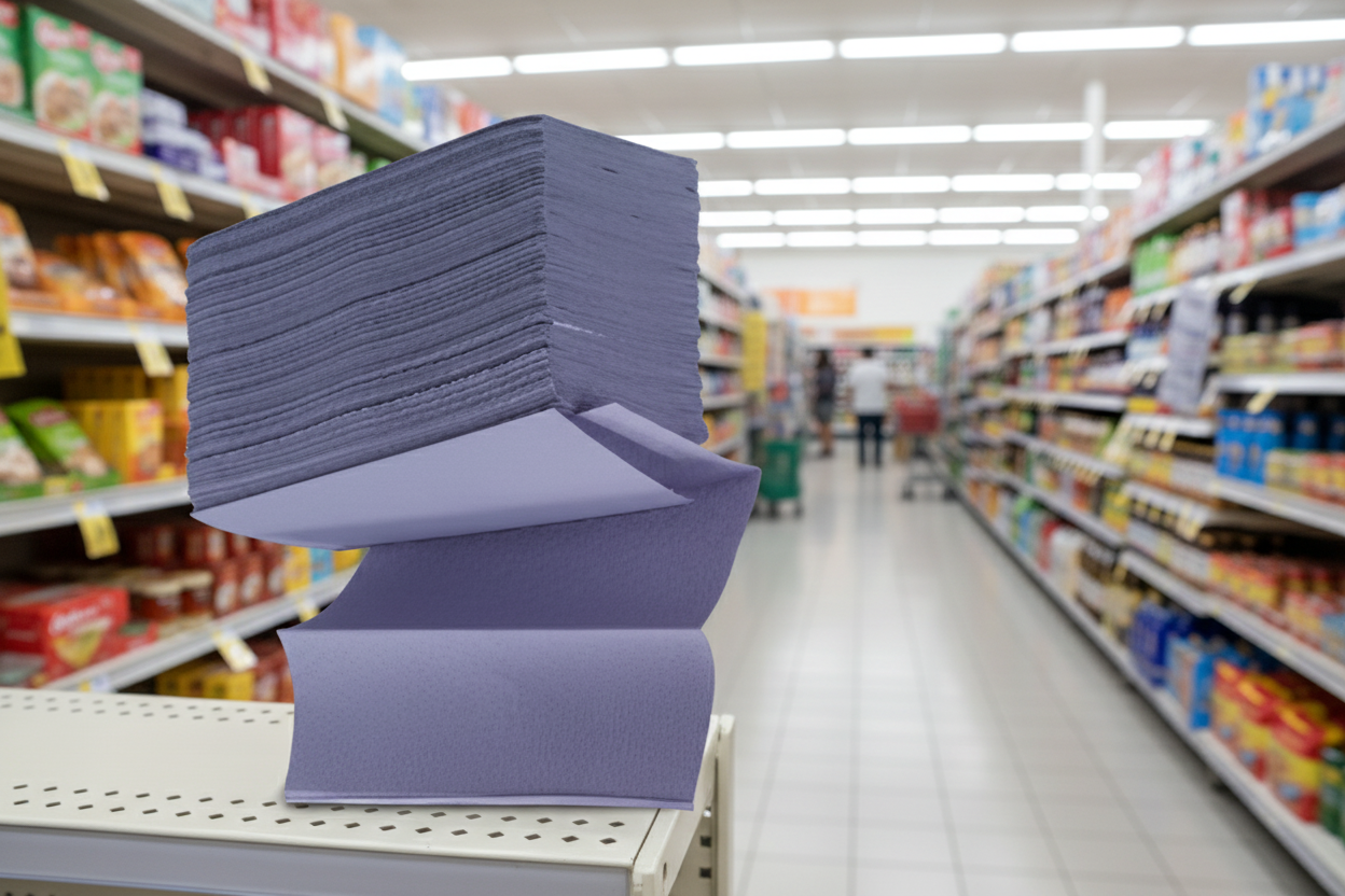 3000 x Hand Towel Blue Z Fold