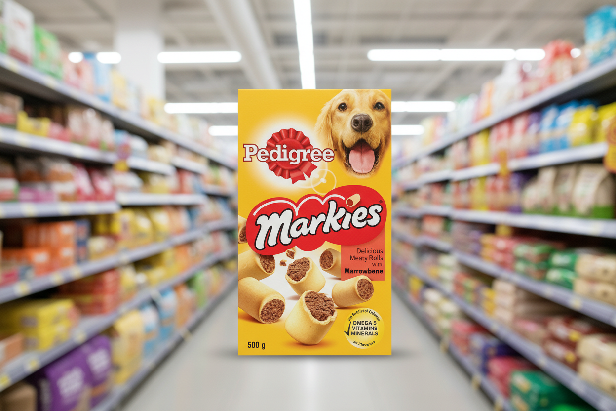12 x Pedigree Markies Adult Dog Treats Marrowbone Biscuits 500G