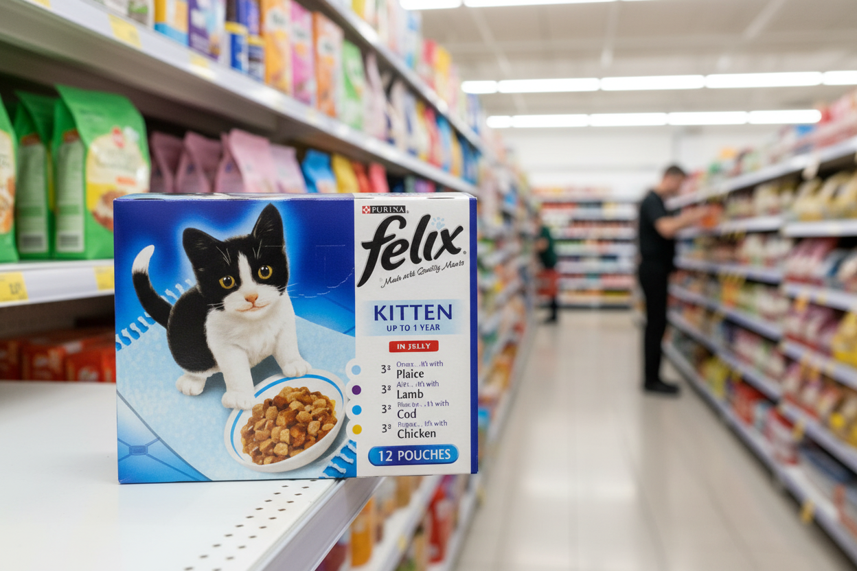 4 x Felix Kitten Mixed Selection In Jelly Wet Cat Food 12 X 100G