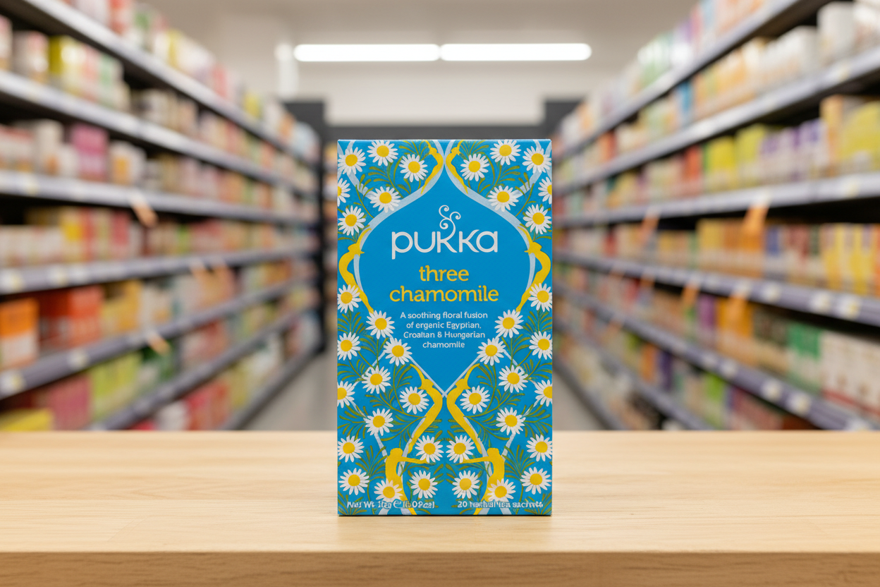 4 x Pukka Organic Three Chamomile Herbal Tea 20 S