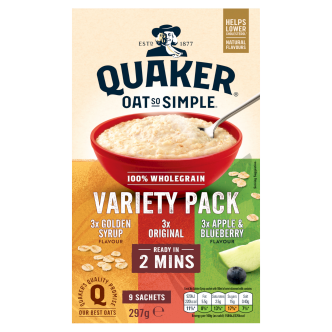 6 x Quaker Oatso Simple Variety Pack - 9'S