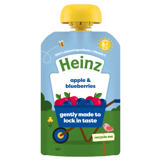 Heinz Baby Apple & Blueberry Pouch 100G