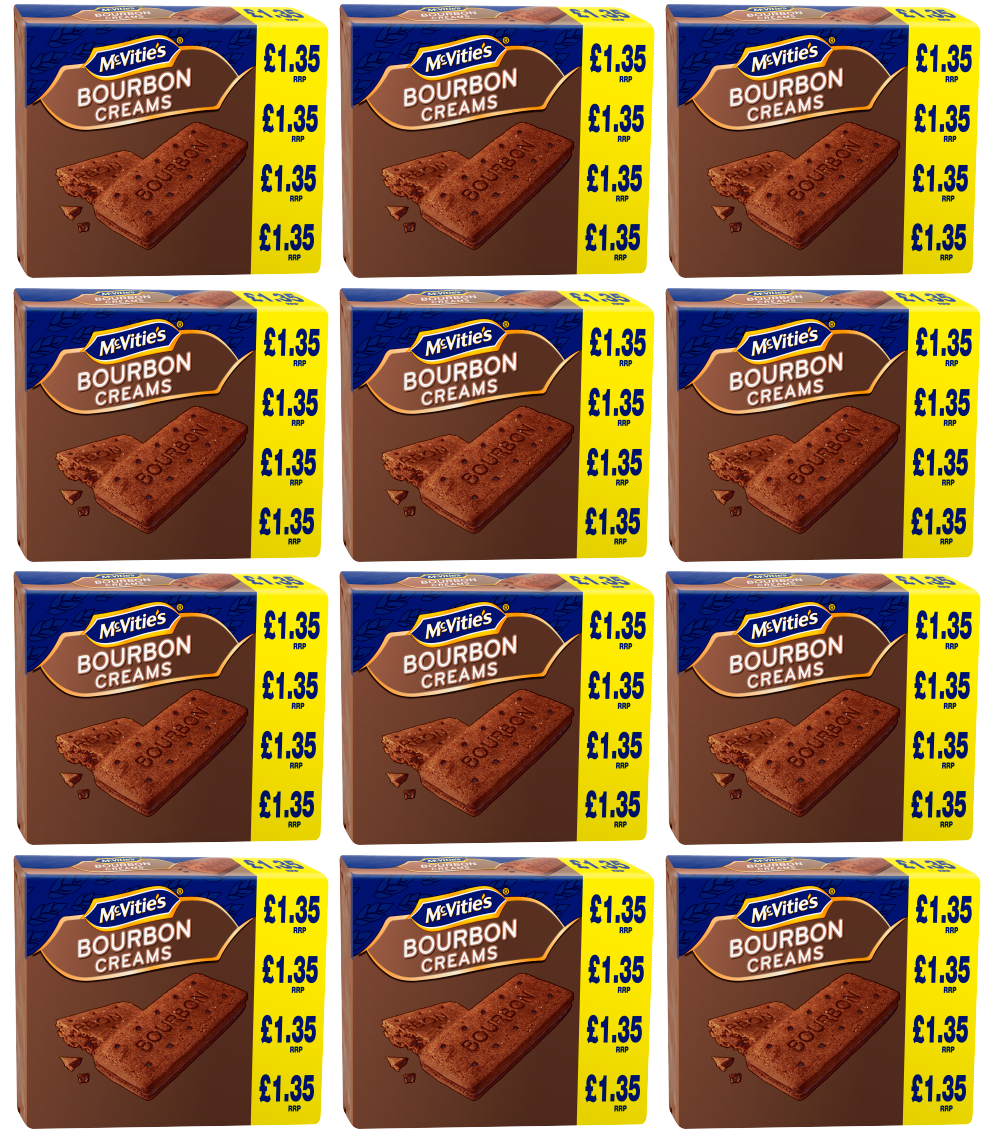 12 x Mcvities Bourbon Creamsp - 300GM