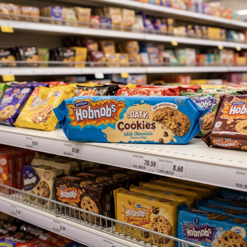 12 X Mcvities Nob Oaty Cookies Milk Chocolate - 155Gm