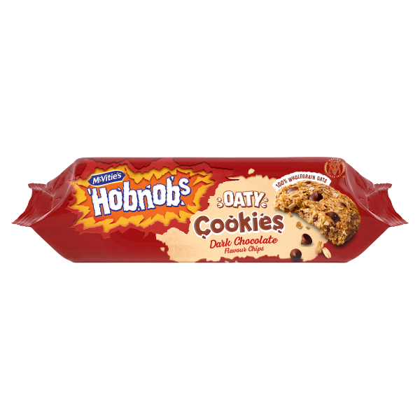 12 X Mcvities Nob Oaty Cookies Dark Chocolate - 155Gm