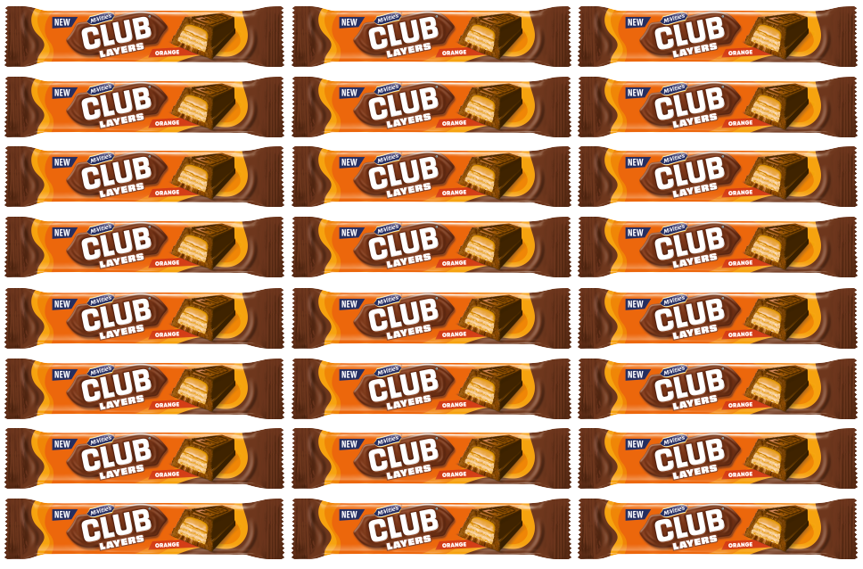 24 x Club Layers Orange Bar - 39.5GM