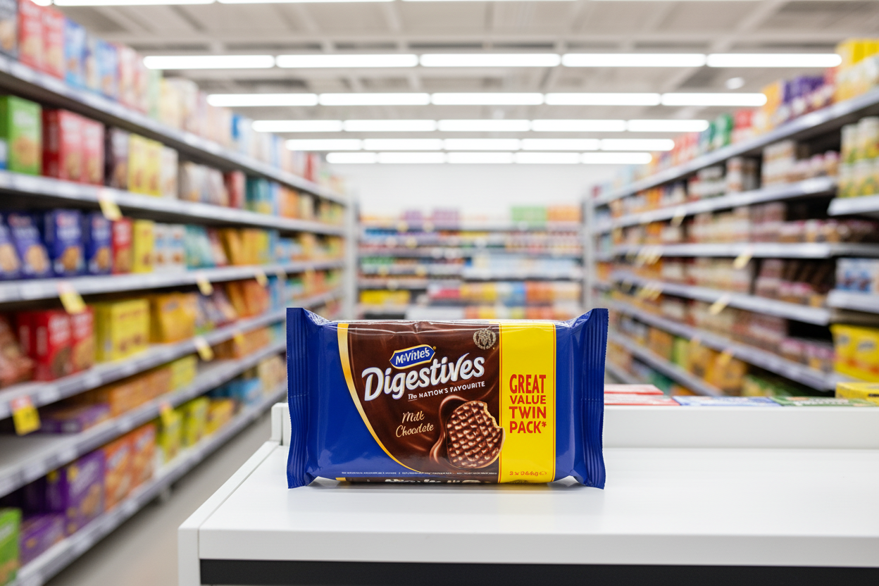 6 x Mcvities Milk Chocolate Digestives Twin 2X266Gm