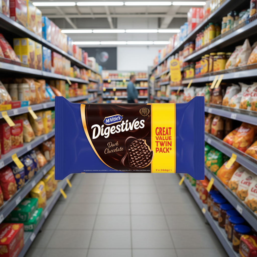 6 x Mcvities Dark Chocolate Digestives Twin 2X266Gm