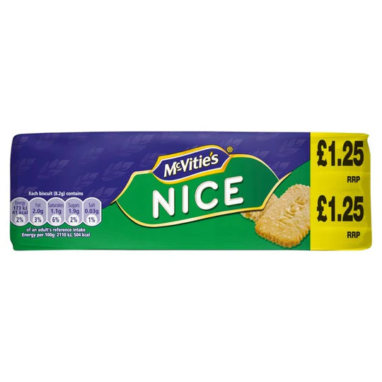 12 x Mcvities Nice  - 250GM