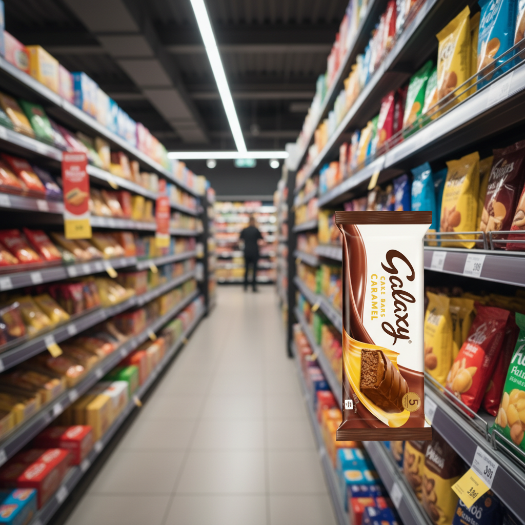 12 x Mcvities Galaxy Caramel Cake Bar 5Pk 130Gm