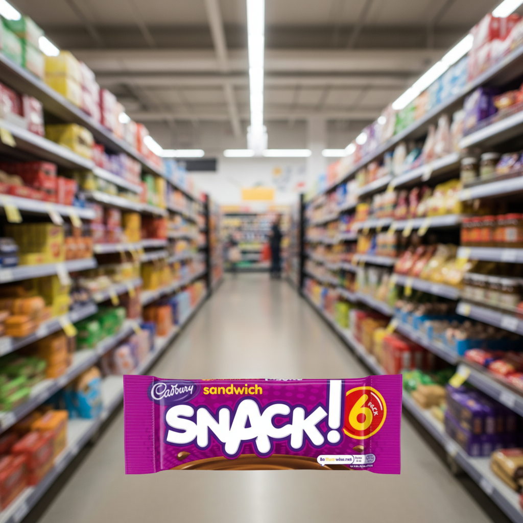 204 x Cadbury Snack Sandwich 22g