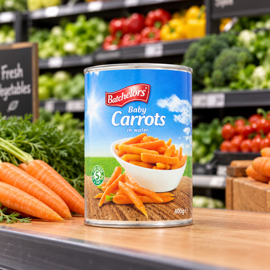 12 x Batchelors Baby Carrots  - 400G