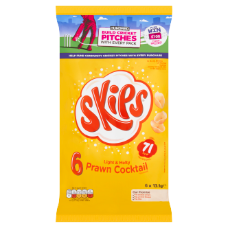 Kp Skips Prawn Cocktail 6Pk - x 13.1Gm