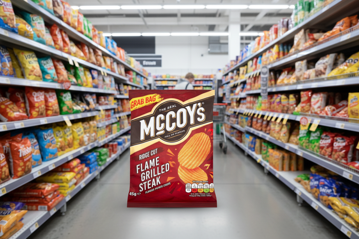 26 x Mccoys Flame Grilled Steak 45Gm